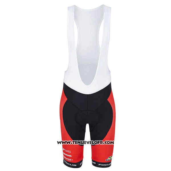 2017 Maillot Ciclismo Focus XC Rouge Manches Courtes et Cuissard